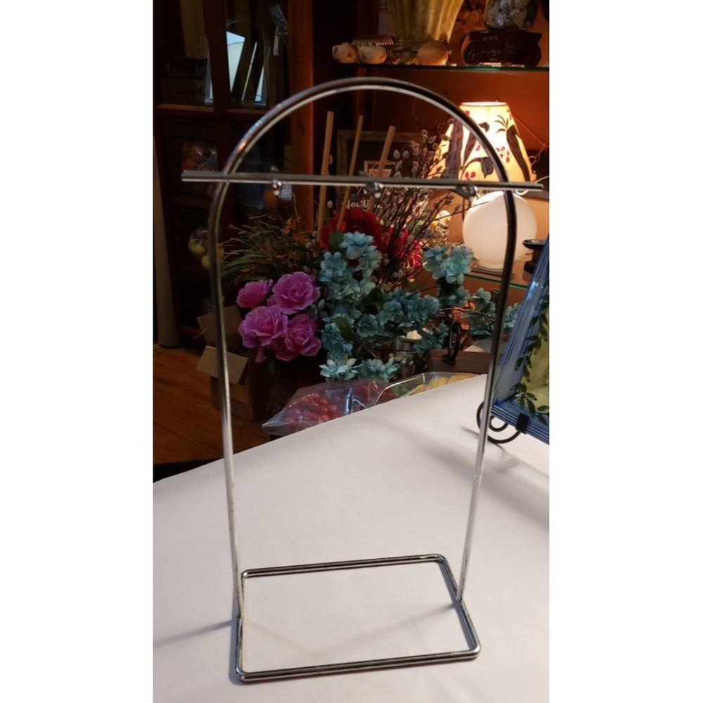 Store Chrome Jewelry Display Necklace Holder